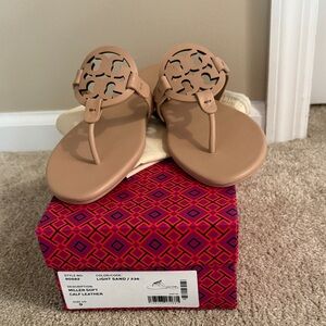 Tory Burch Light Sand miller Sandals
